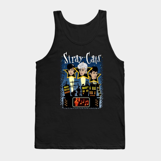 Stray Cats Tank Top by HelenaCooper